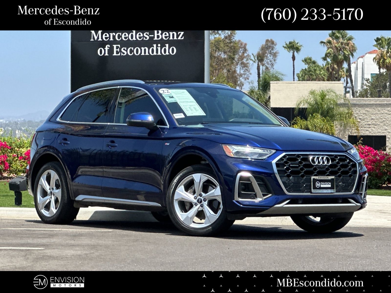 Navarra Blue Metallic 2022 Audi Q5 SUV / Crossover All-Wheel Drive 7-Speed Automatic