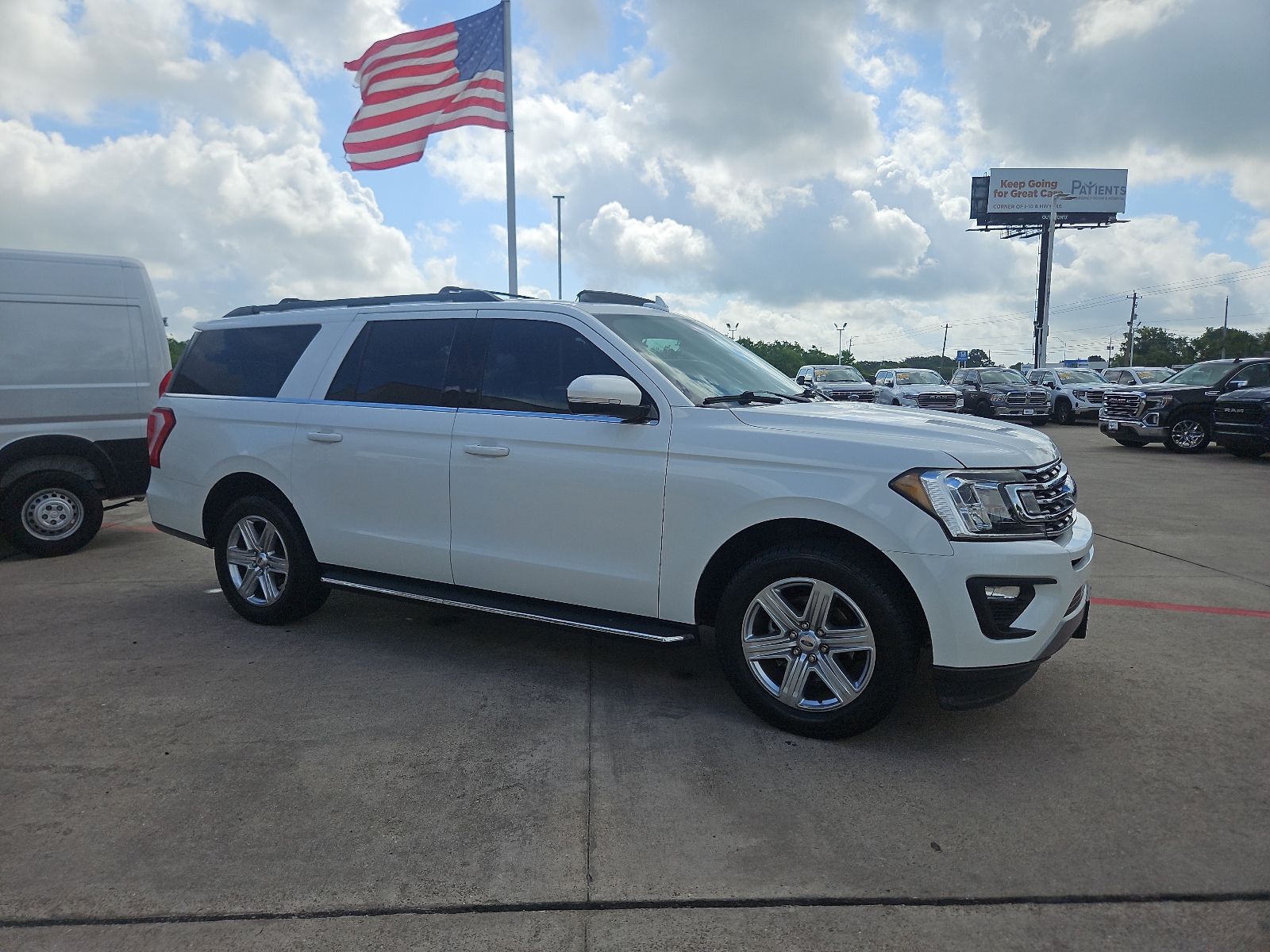 2021 Ford Expedition Max XLT White at Classic Chevrolet Galveston