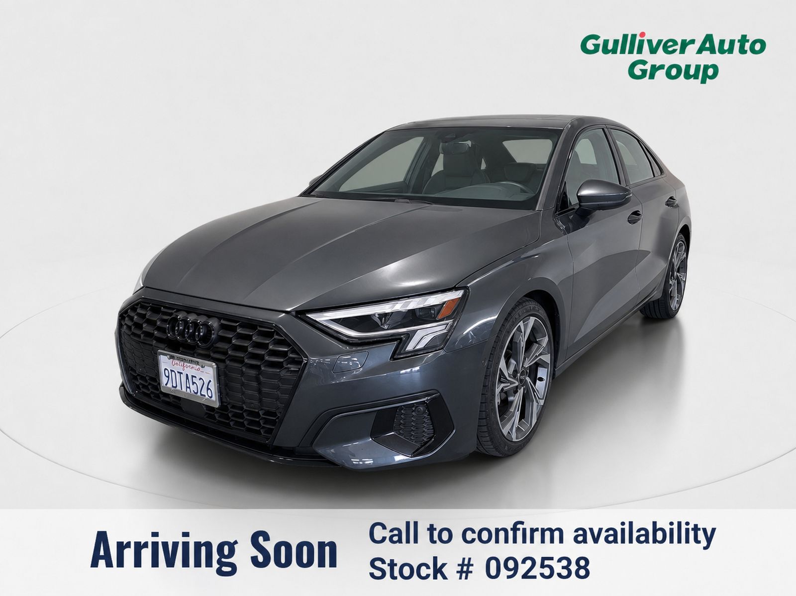 Silver 2022 Audi A3 Sedan Front-Wheel Drive 7-Speed Automatic
