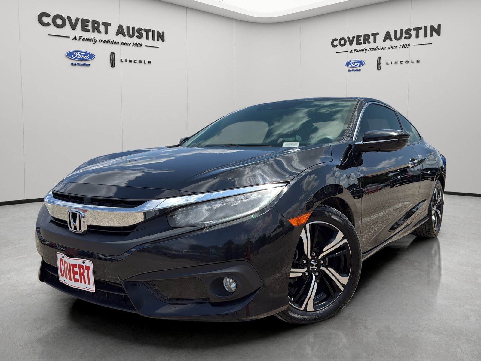 Crystal Black Pearl 2017 Honda Civic Coupe Coupe Front-Wheel Drive Continuously Variable Transmission
