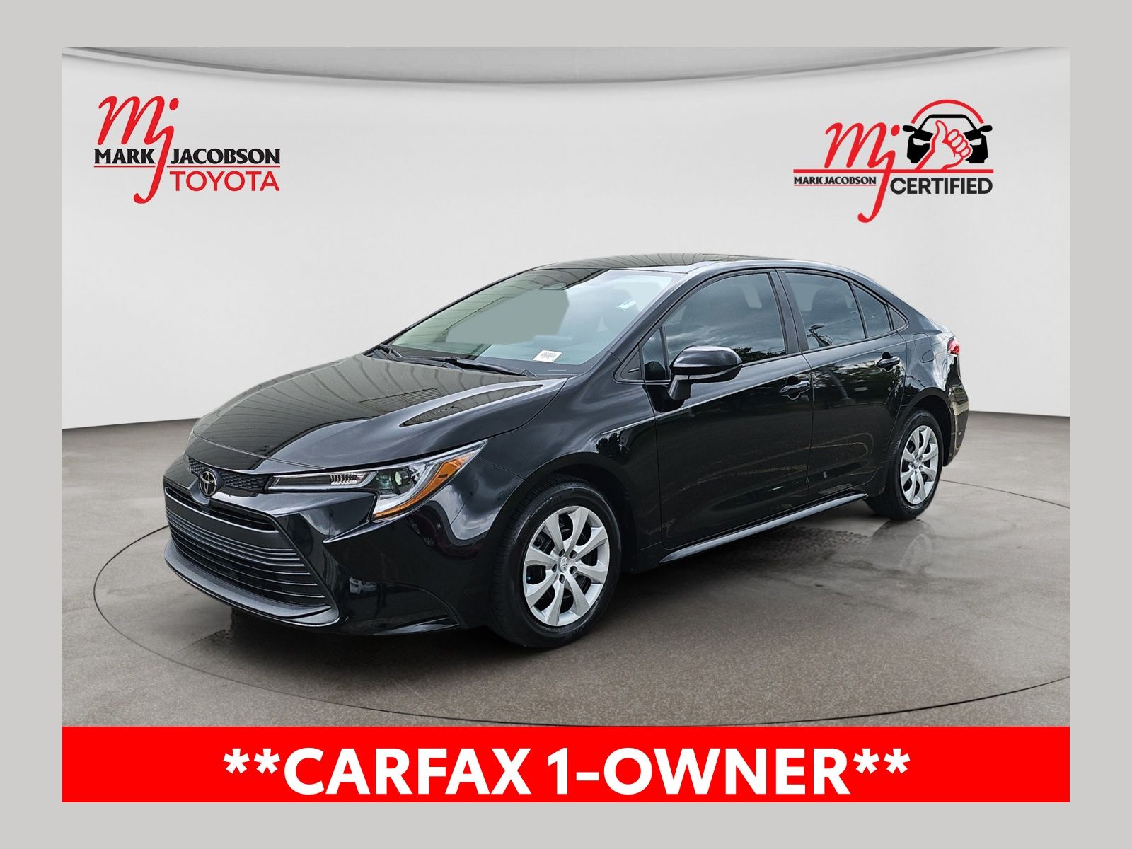 Midnight Black Metallic 2024 Toyota Corolla Sedan Front-Wheel Drive Continuously Variable Transmission