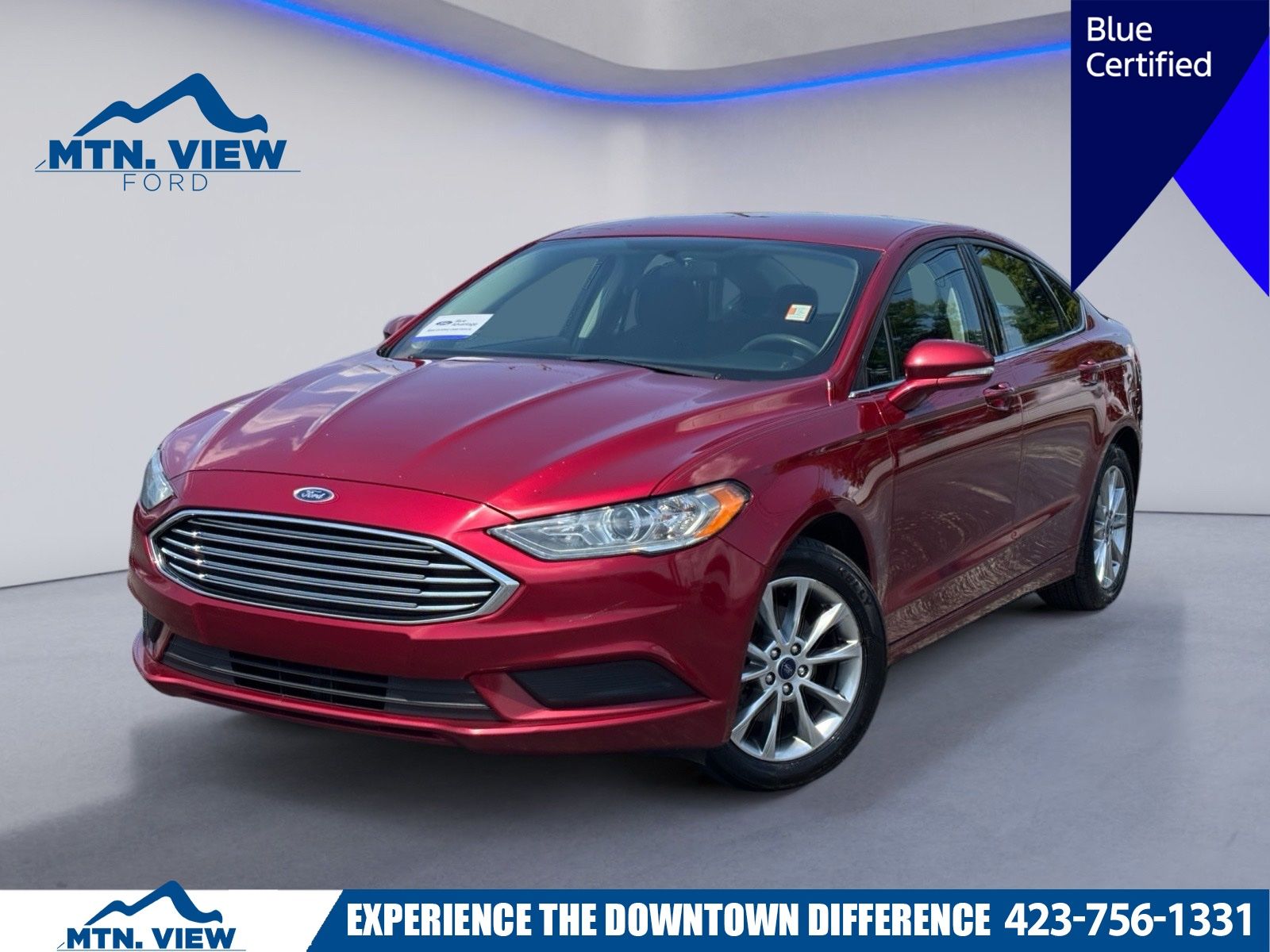 Ruby Red Metallic 2017 Ford Fusion Sedan Front-Wheel Drive 6-Speed Automatic