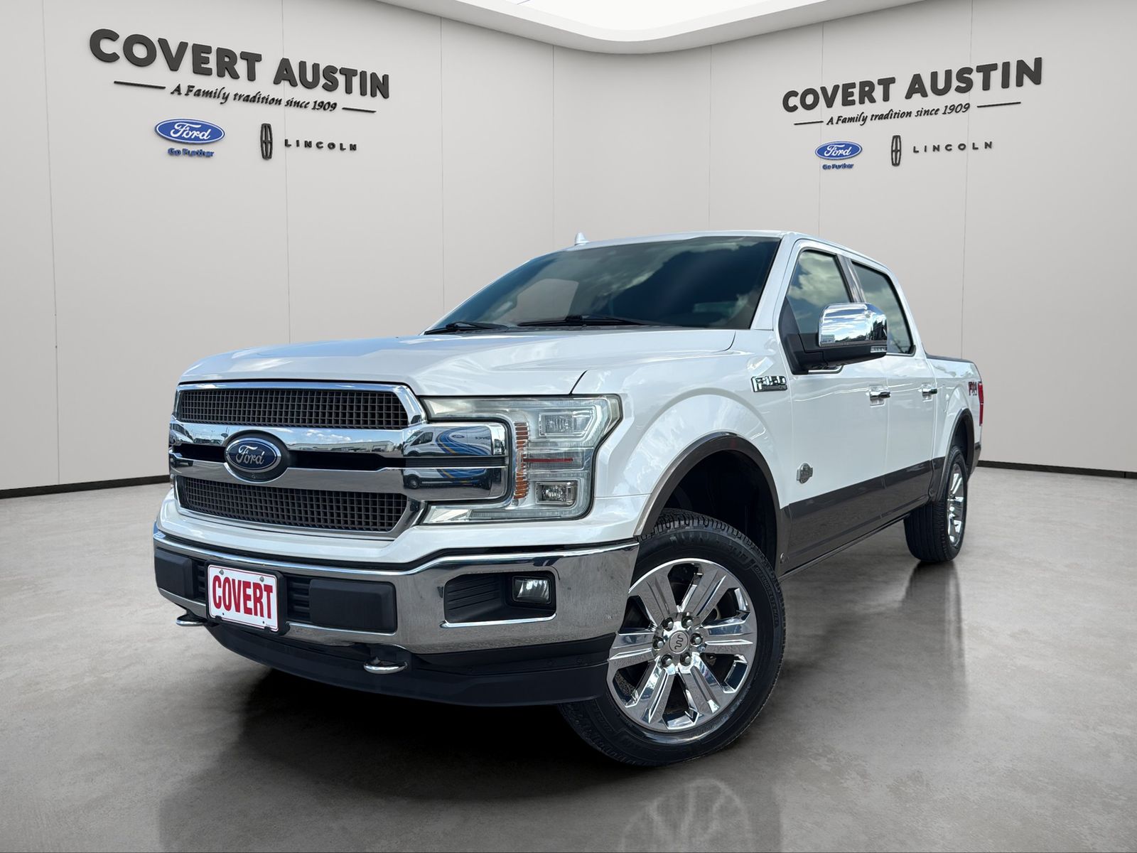 White 2018 Ford F-150 Pickup Truck Four-Wheel Drive Automatic