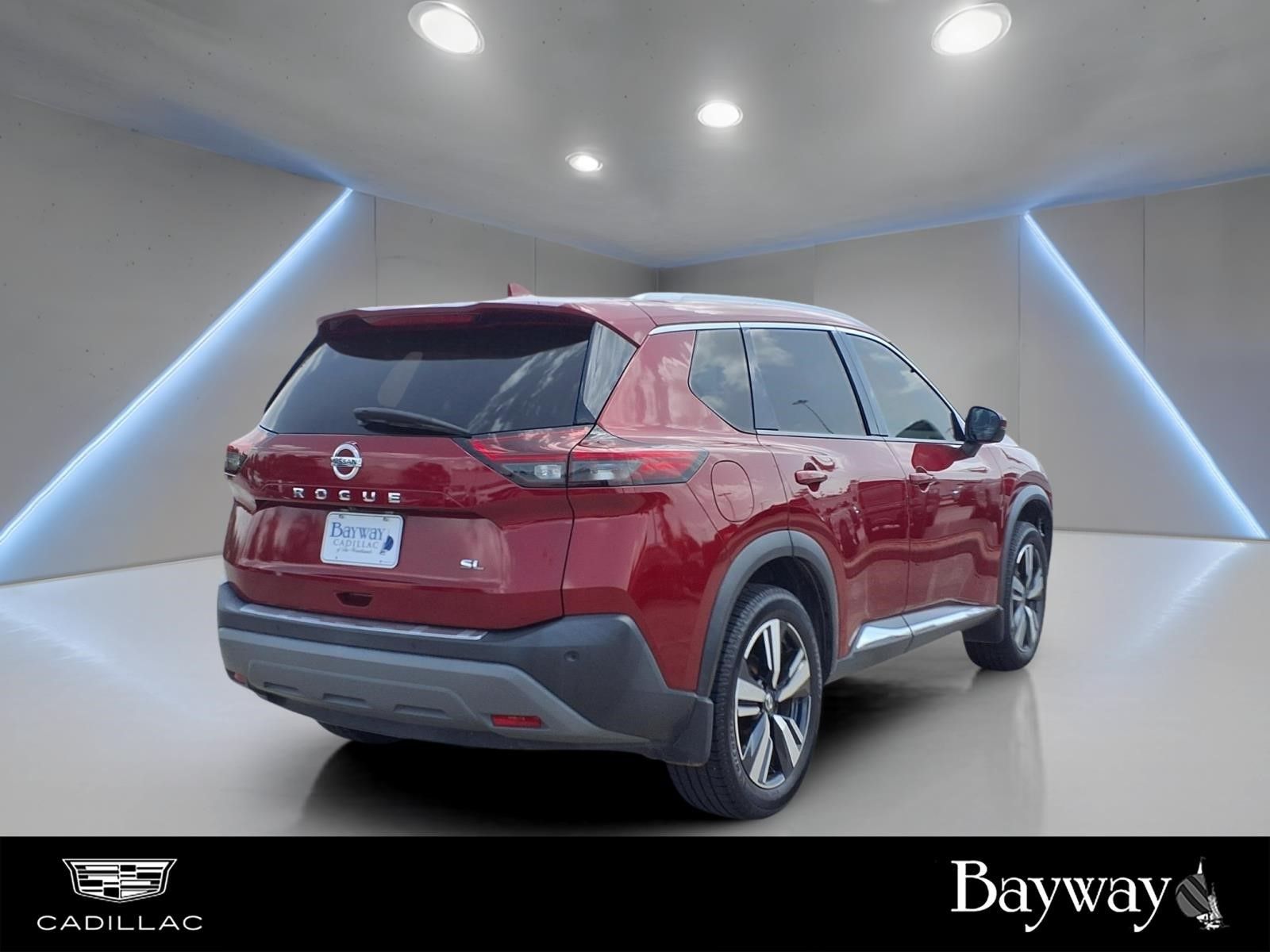 2021 Nissan Rogue SL Red at Central Houston Nissan