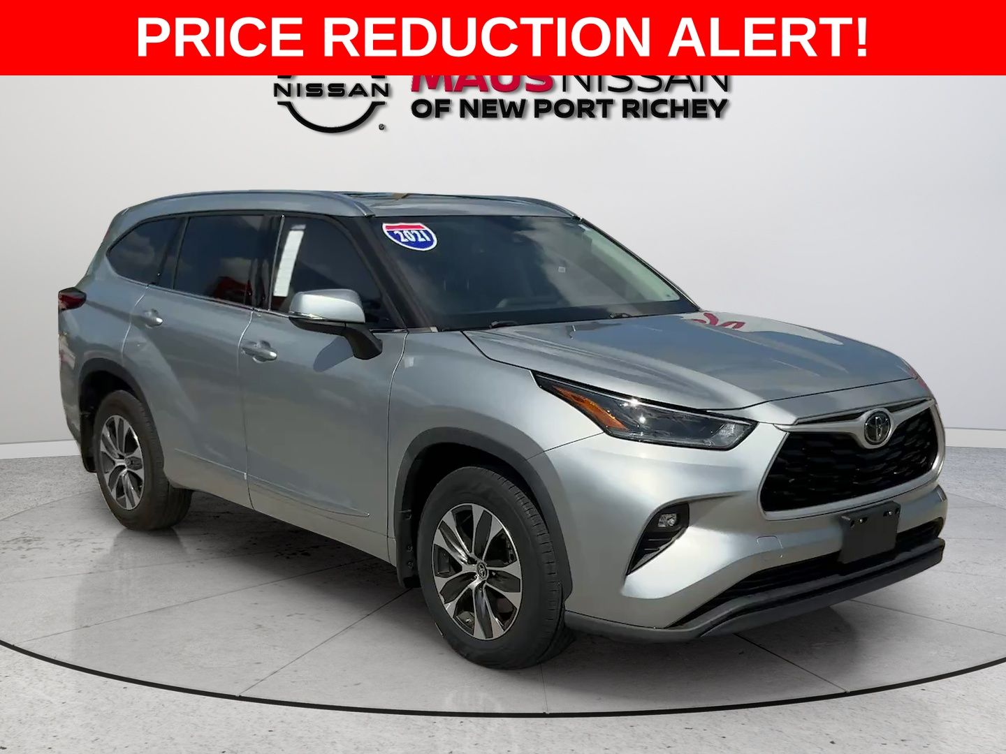 Celestial Silver Metallic 2021 Toyota Highlander SUV / Crossover All-Wheel Drive 8-Speed Automatic