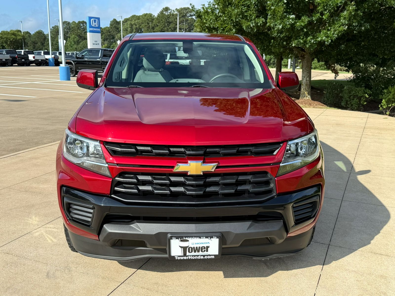 Used 2022 Cherry Red Tintcoat Chevrolet Work Truck image 2