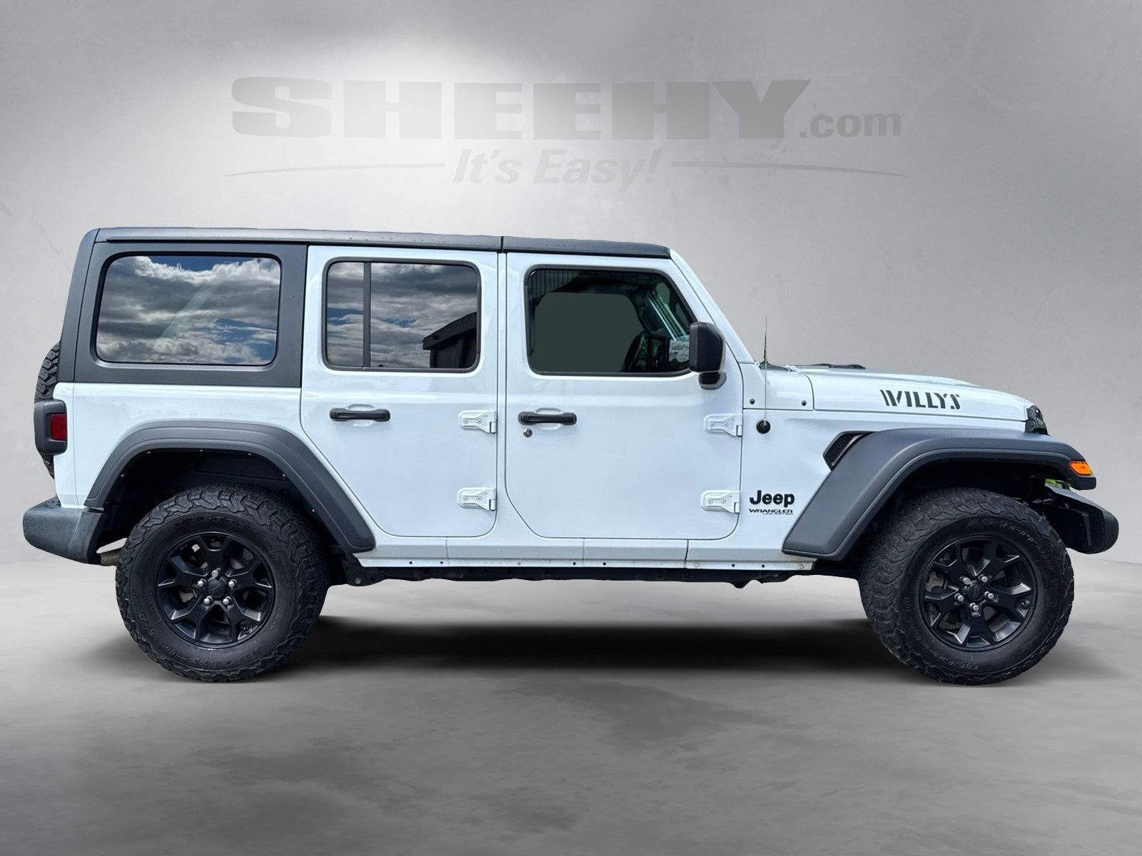 Used 2021 Bright White Clearcoat Jeep Unlimited Willys image 9