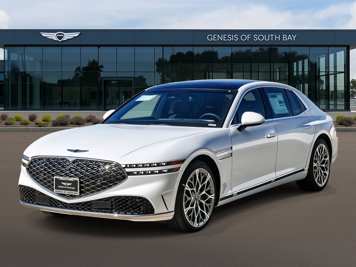 Uyuni White 2026 Genesis G90 3.5T e-Supercharger AWD Sedan All-Wheel Drive 8-Speed Automatic