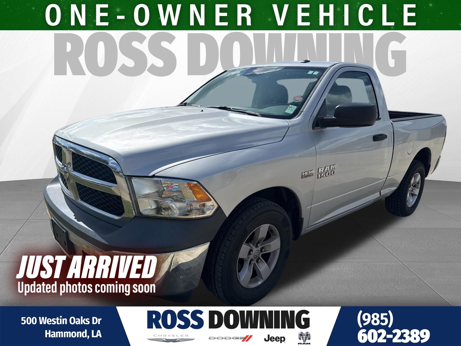 Bright Silver Clearcoat Metallic 2016 RAM 1500 Tradesman RWD Pickup Truck 4X2 6-Speed Automatic