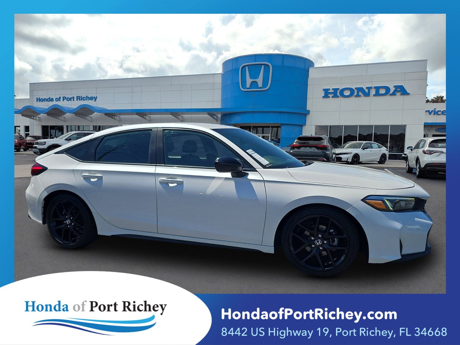 Platinum White Pearl 2025 Honda Civic Hatchback Hatchback Front-Wheel Drive Continuously Variable Transmission