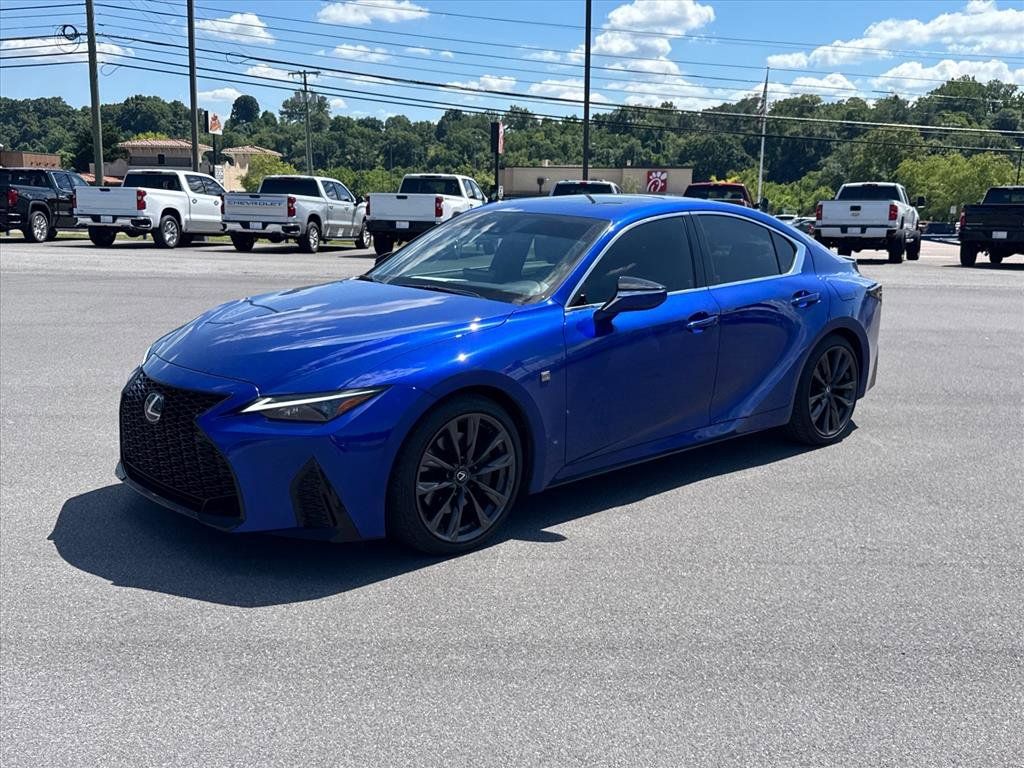 Blue 2025 Lexus IS 350 F Sport Design RWD Sedan Rear-Wheel Drive 8-Speed Automatic