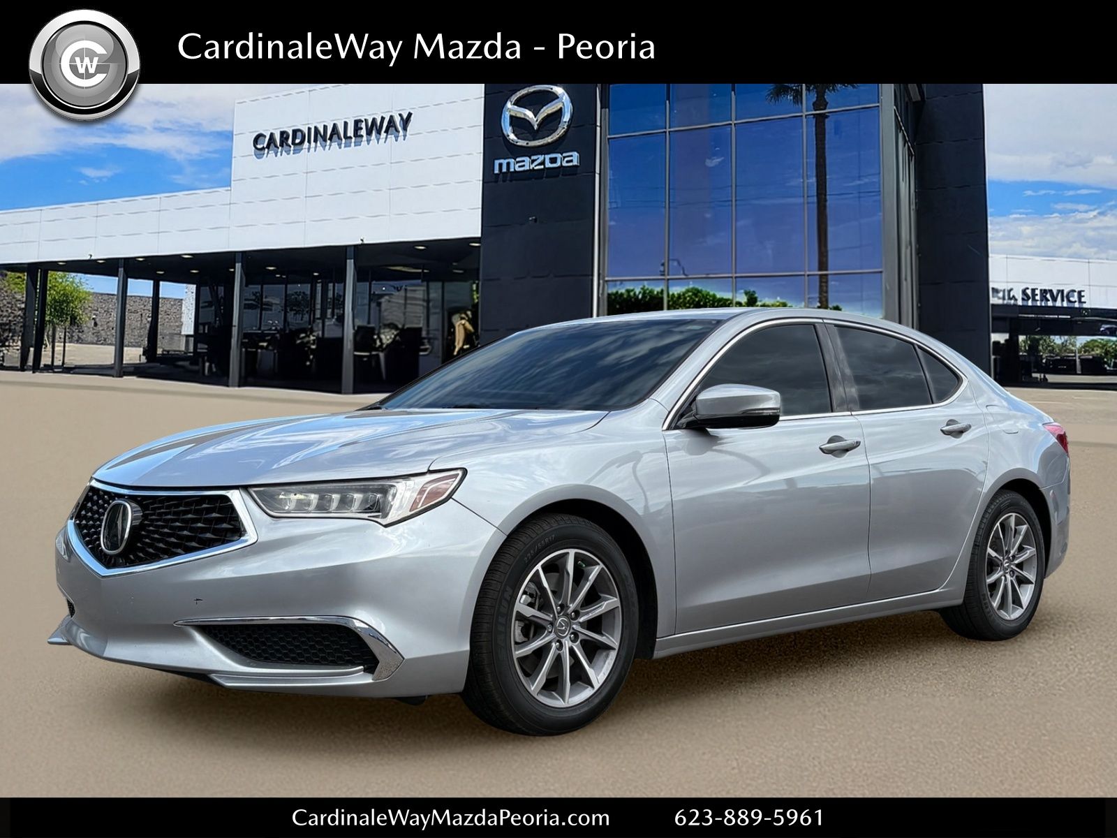 Lunar Silver Metallic 2018 Acura TLX FWD with Technology Package Sedan Front-Wheel Drive 8-Speed Dual Clutch