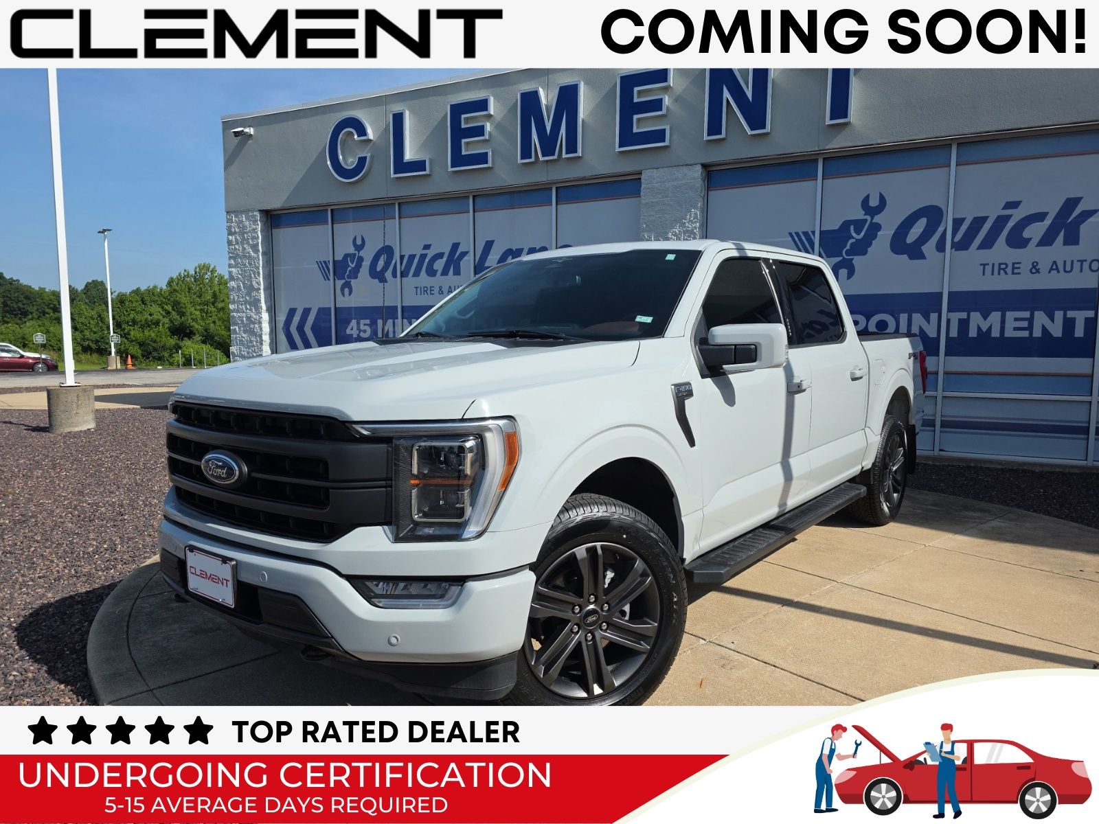 Gray 2023 Ford F-150 Pickup Truck Four-Wheel Drive Automatic