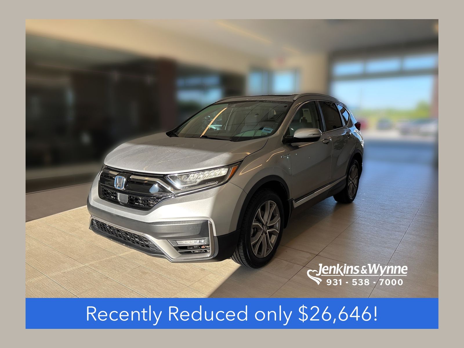 Silver 2022 Honda CR-V Hybrid Touring AWD SUV / Crossover All-Wheel Drive Continuously Variable Transmission
