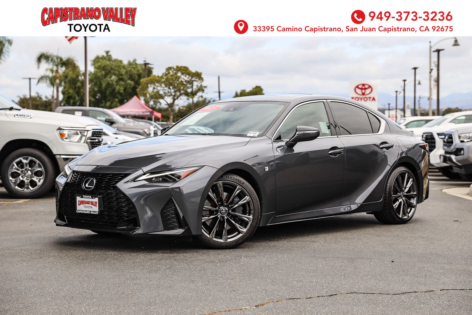 Cloudburst Gray 2023 Lexus IS 350 F Sport RWD Sedan Rear-Wheel Drive 8-Speed Automatic