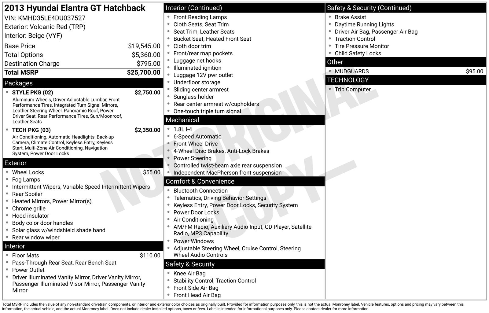 Used Car 2013 Hyundai Elantra Gt  Base For Sale Under $10,000 In Austin, Texas