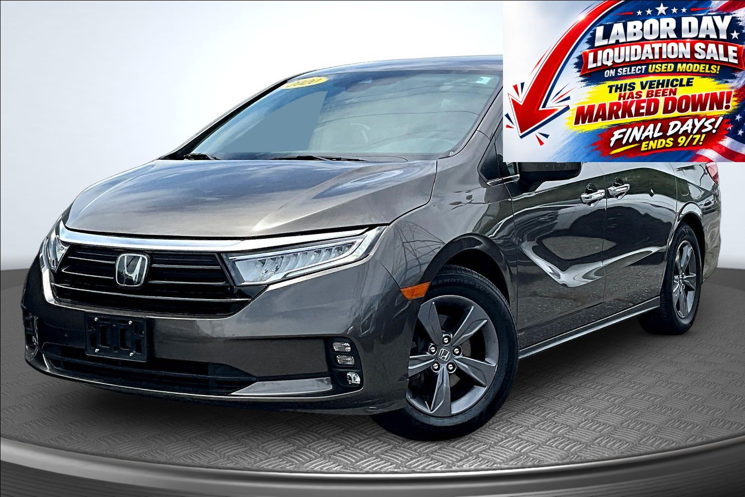 Gray 2022 Honda Odyssey Minivan Front-Wheel Drive Automatic