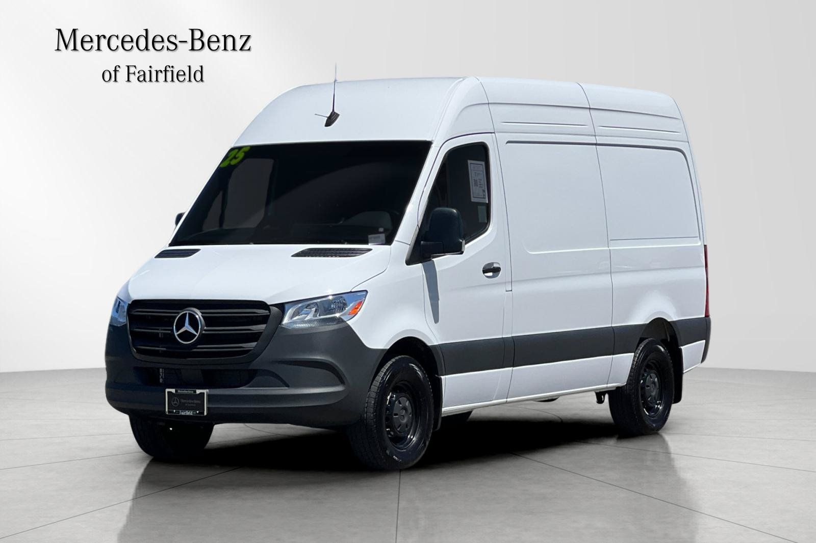 White 2025 Mercedes-Benz Sprinter Cargo 2500 144 RWD Van Rear-Wheel Drive 9-Speed Automatic