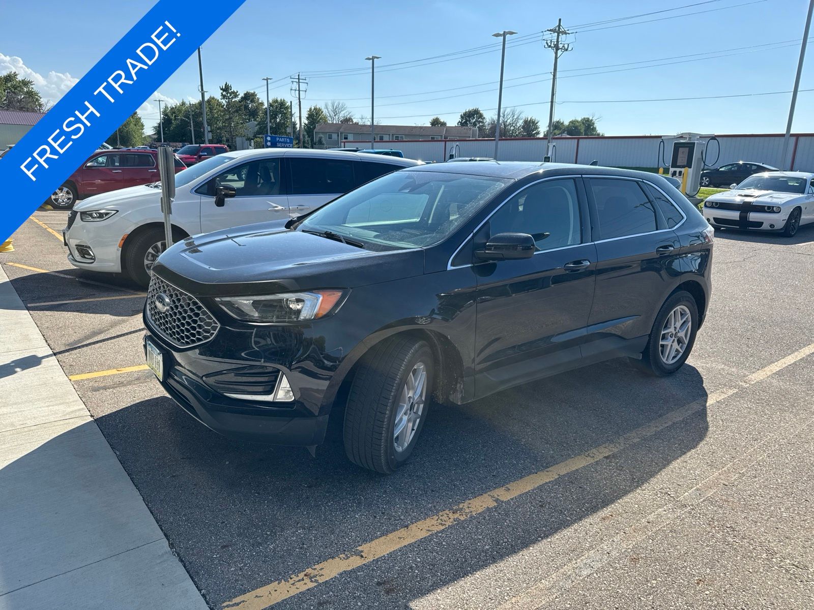 Black Metallic 2024 Ford Edge SUV / Crossover All-Wheel Drive 8-Speed Automatic
