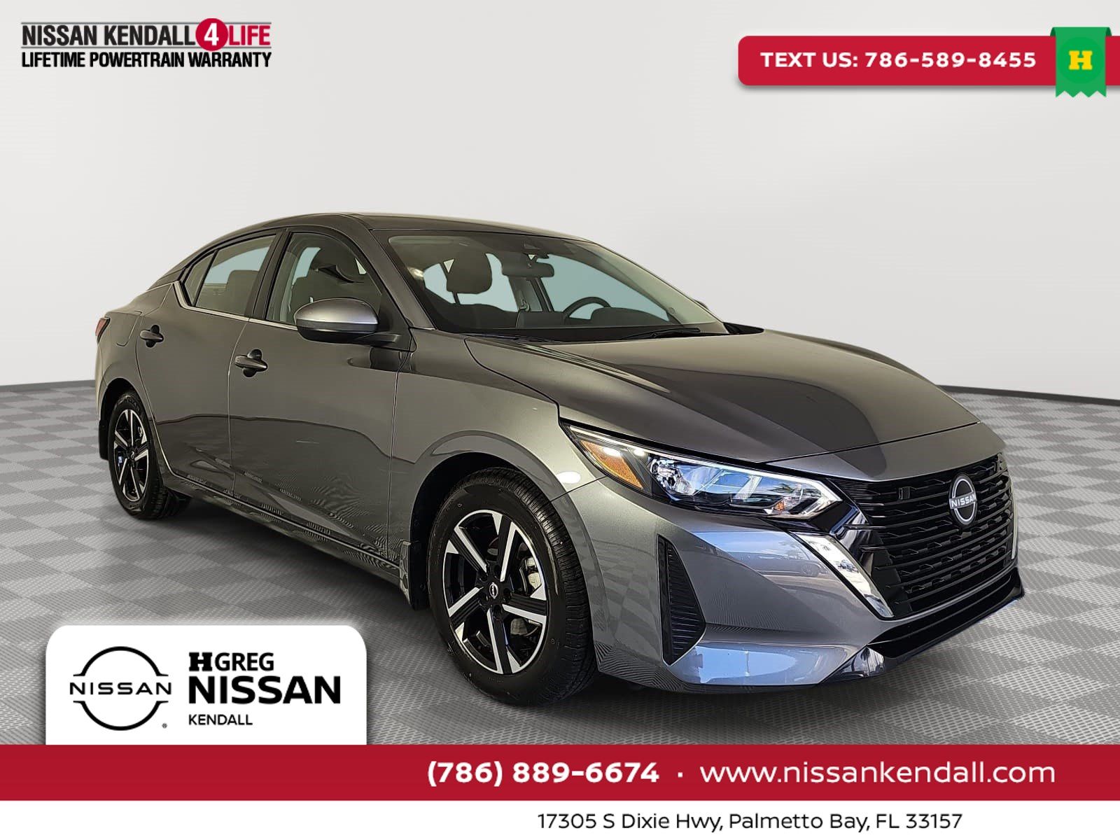 Gray (Gun Metallic) 2024 Nissan Sentra Sedan Front-Wheel Drive Continuously Variable Transmission