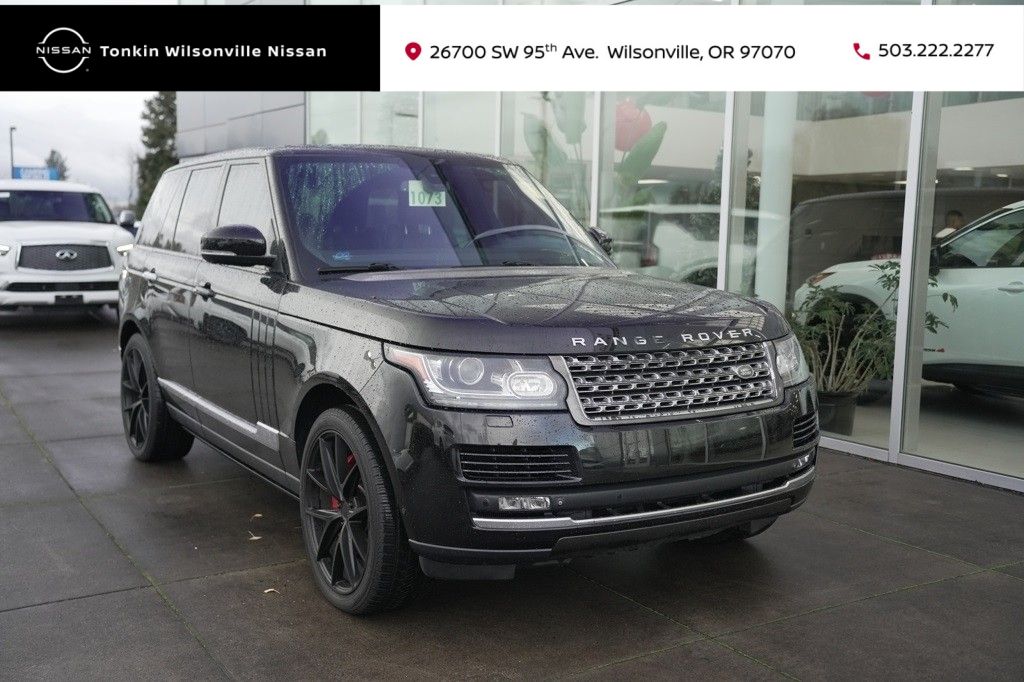 Black 2015 Land Rover Range Rover SUV / Crossover Four-Wheel Drive 8-Speed Automatic