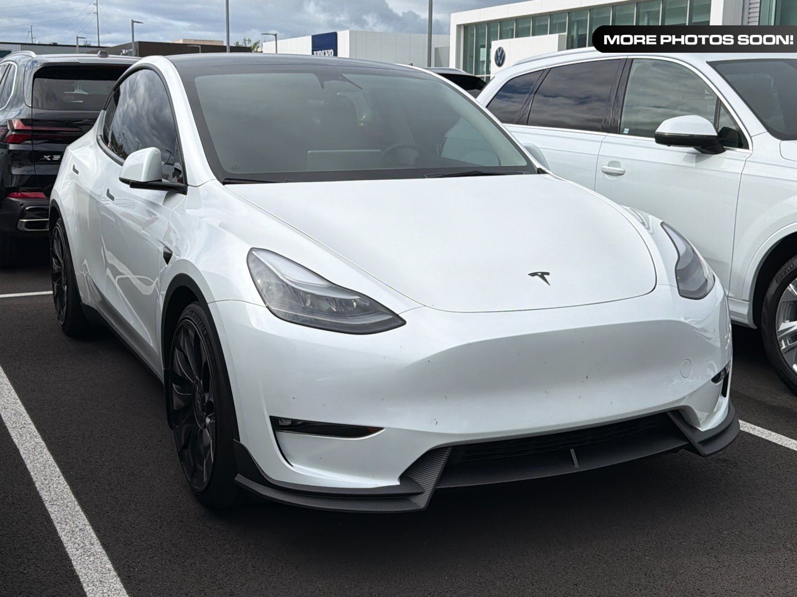 Pearl White Multi-Coat 2023 Tesla Model Y Performance AWD SUV / Crossover All-Wheel Drive 1-Speed Automatic