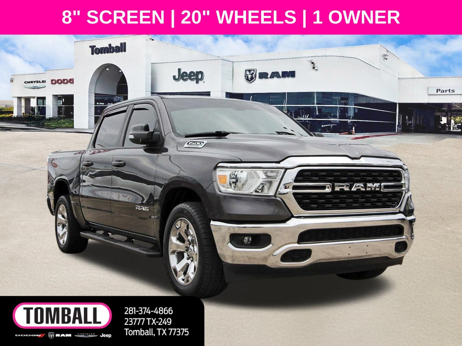 Gray (Granite Crystal Metallic Clearcoat) 2022 RAM 1500 Pickup Truck 4X2 8-Speed Automatic