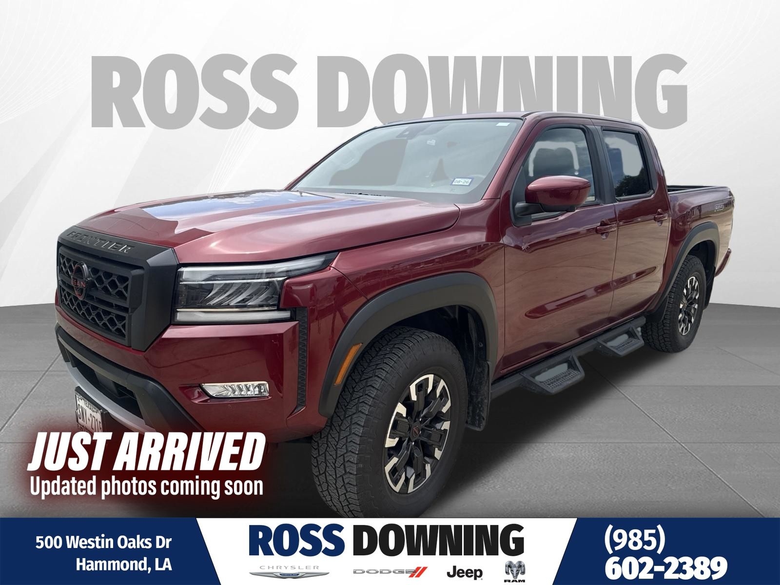 Cardinal Red Metallic Tricoat 2024 Nissan Frontier Pickup Truck Four-Wheel Drive 9-Speed Automatic Overdrive