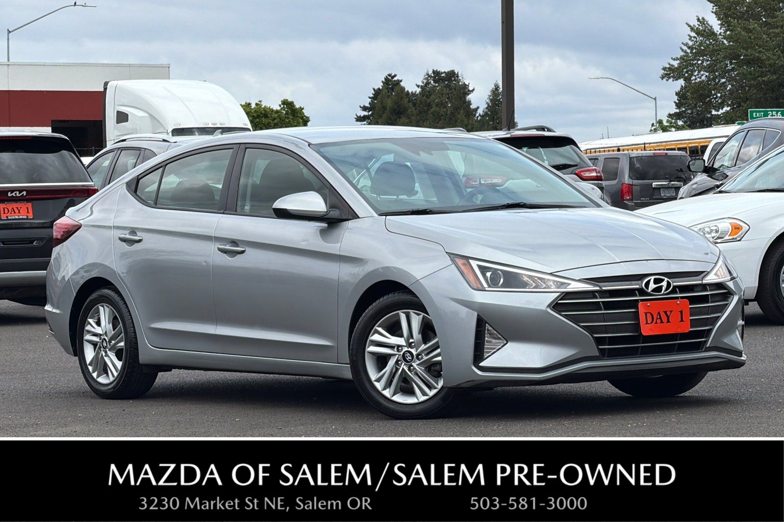 Silver 2020 Hyundai Elantra Sedan Front-Wheel Drive Continuously Variable Transmission