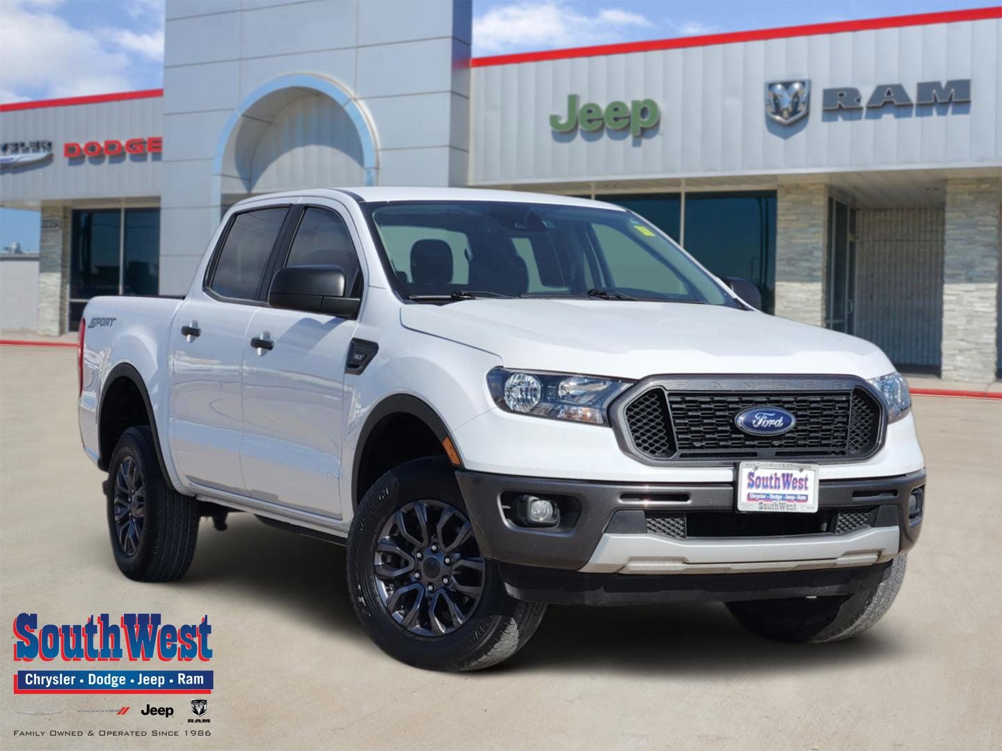 Oxford White 2021 Ford Ranger XLT SuperCrew RWD Pickup Truck 4X2 Automatic