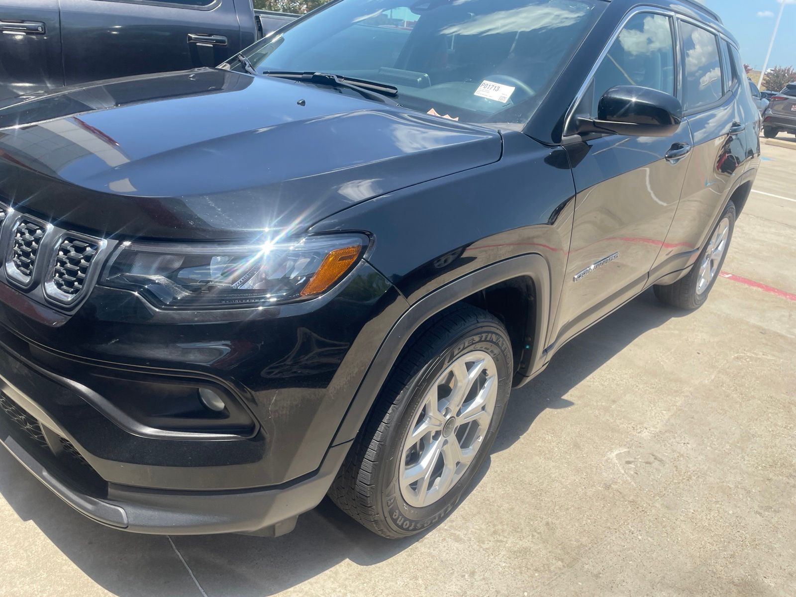 Diamond Black Crystal Pearlcoat 2025 Jeep Compass SUV / Crossover Four-Wheel Drive 8-Speed Automatic