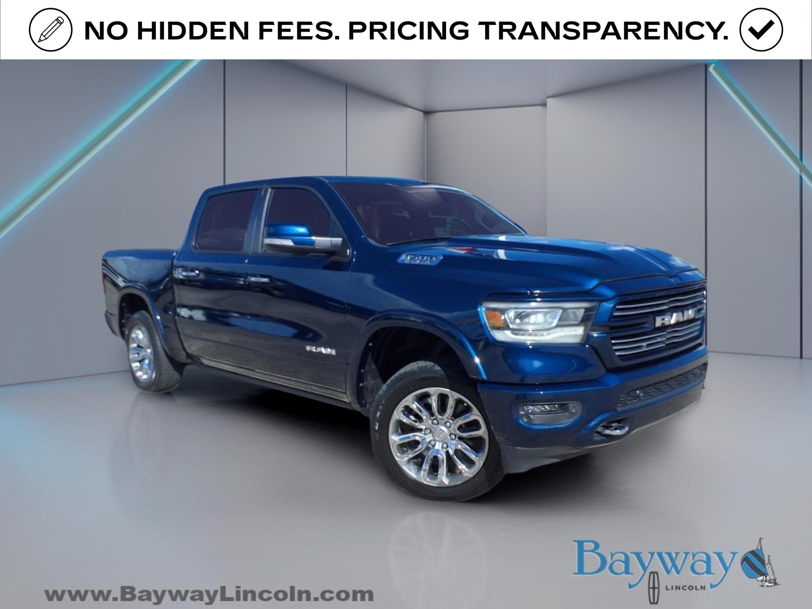 Patriot Blue Pearlcoat 2022 RAM 1500 Pickup Truck 4X2 8-Speed Automatic