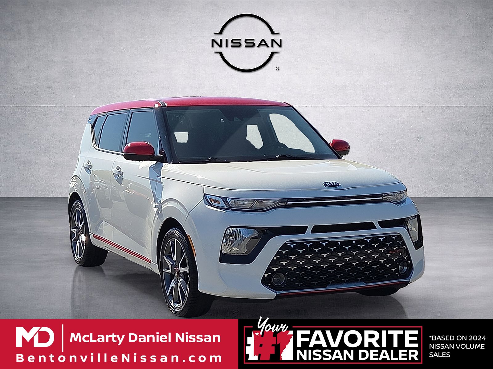 Clear White/Red Roof 2020 Kia Soul SUV / Crossover Front-Wheel Drive Continuously Variable Transmission