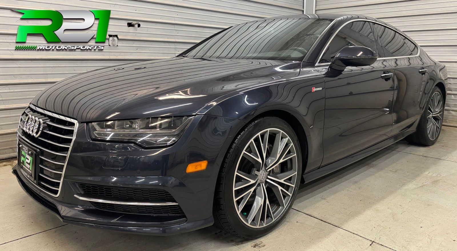 Moonlight Blue 2017 Audi A7 Sedan All-Wheel Drive 8-Speed Automatic
