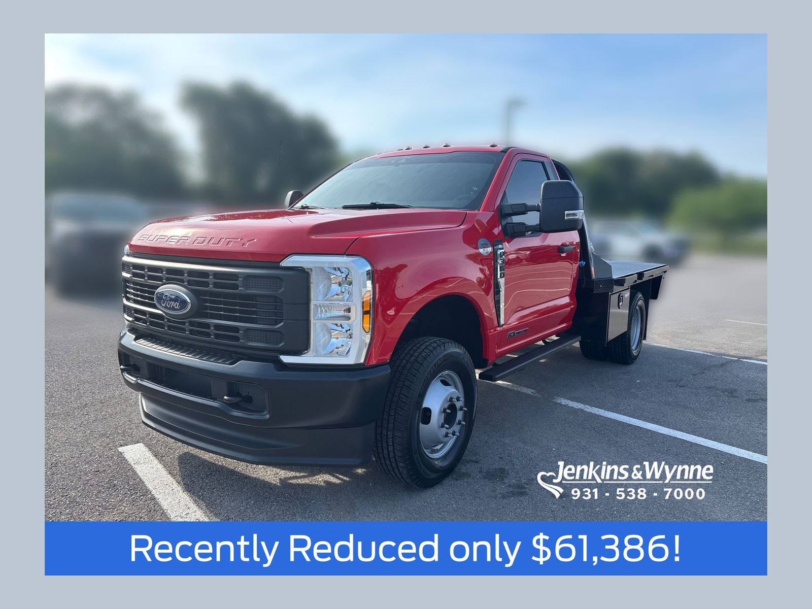 Race Red 2024 Ford F-350 Super Duty Chassis Pickup Truck Four-Wheel Drive Automatic