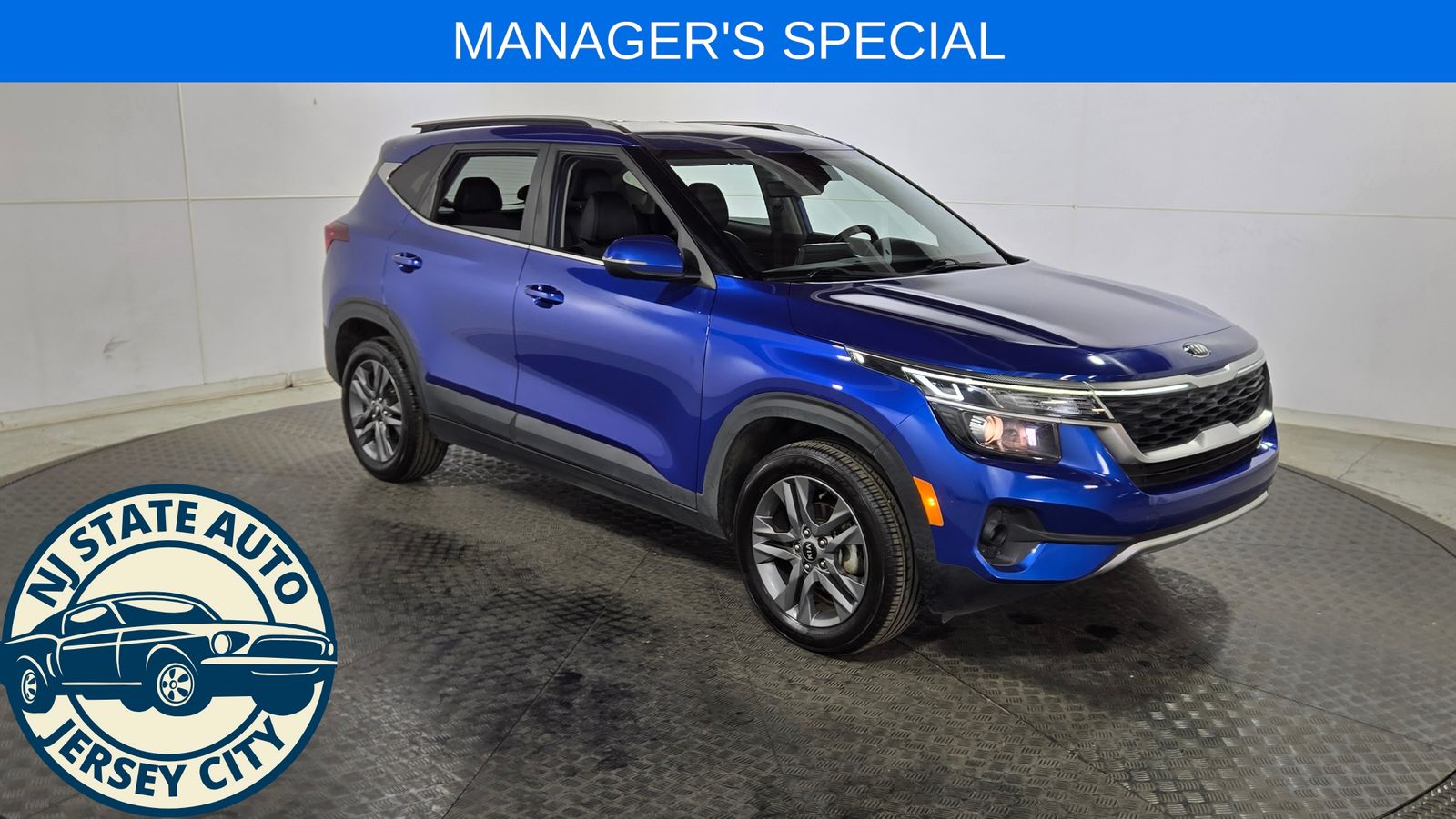 Neptune Blue 2021 Kia Seltos SUV / Crossover Front-Wheel Drive Continuously Variable Transmission