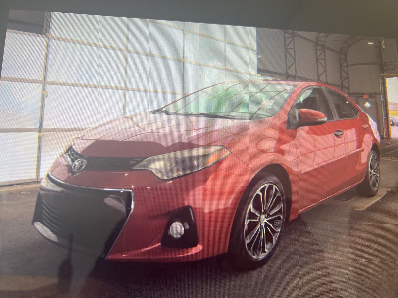 Barcelona Red Metallic 2015 Toyota Corolla S Plus Sedan Front-Wheel Drive Continuously Variable Transmission
