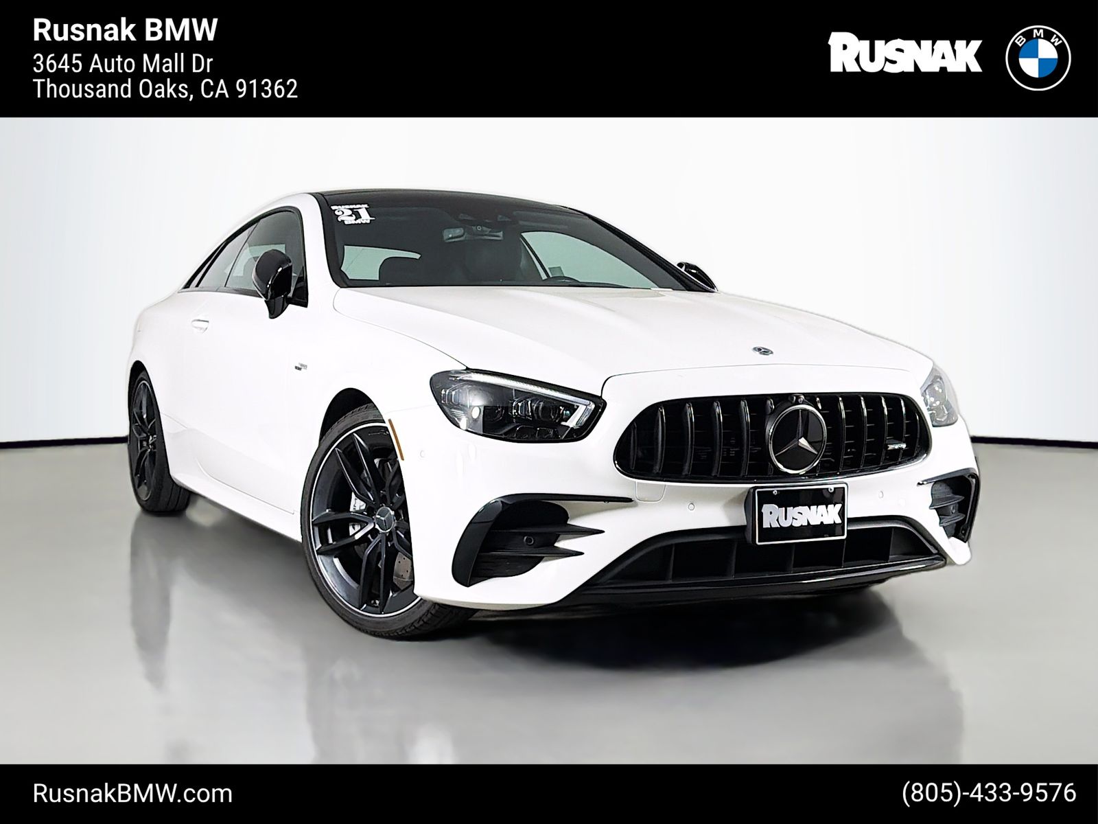 Polar White 2021 Mercedes-Benz E-Class Coupe All-Wheel Drive 9-Speed Automatic