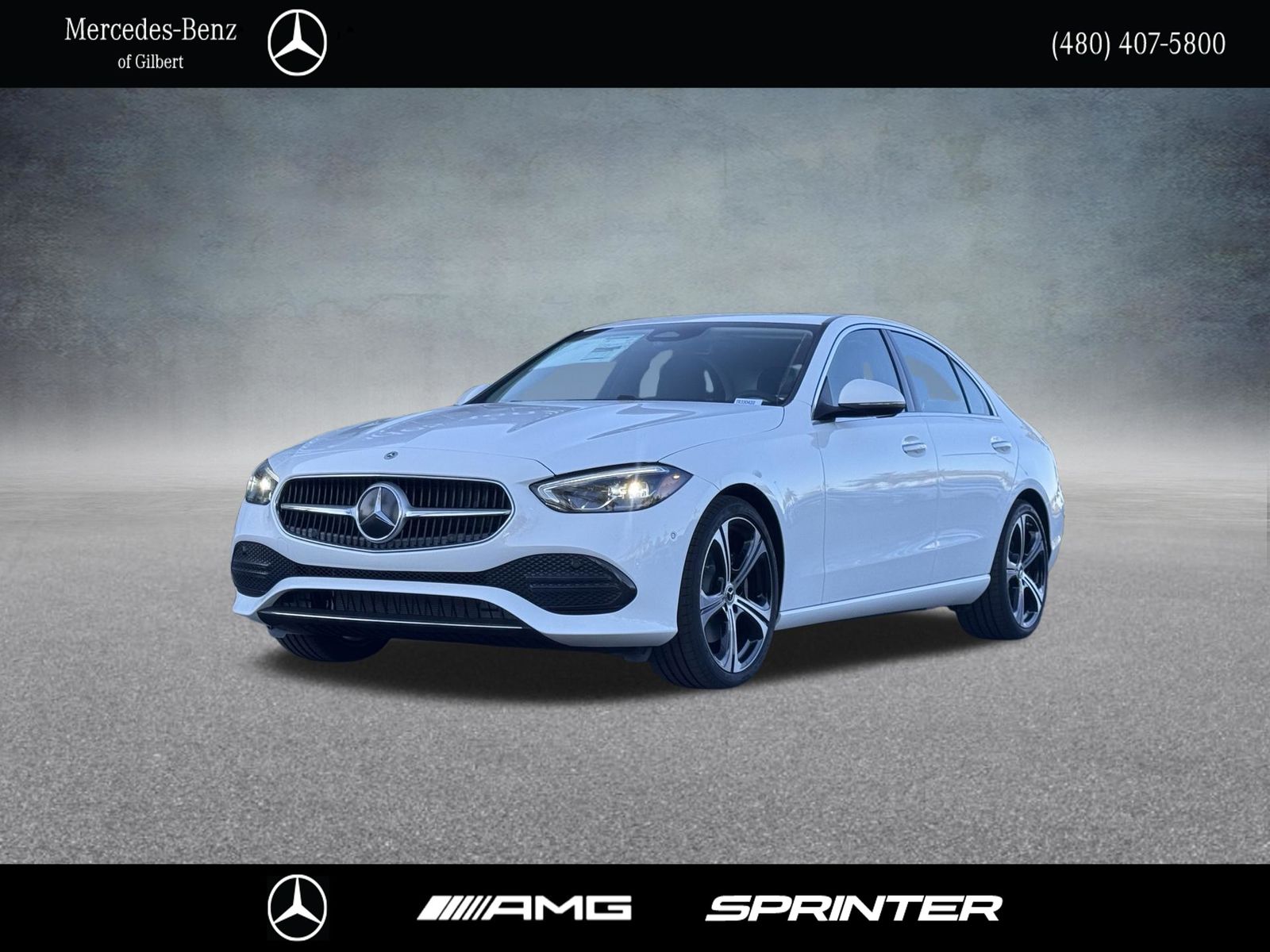 Polar White 2026 Mercedes-Benz C-Class C 300 RWD Sedan Rear-Wheel Drive 9-Speed Automatic