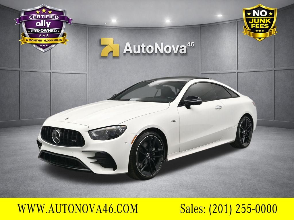 White 2022 Mercedes-Benz E-Class AMG E 53 Coupe 4MATIC Coupe All-Wheel Drive 9-Speed Automatic