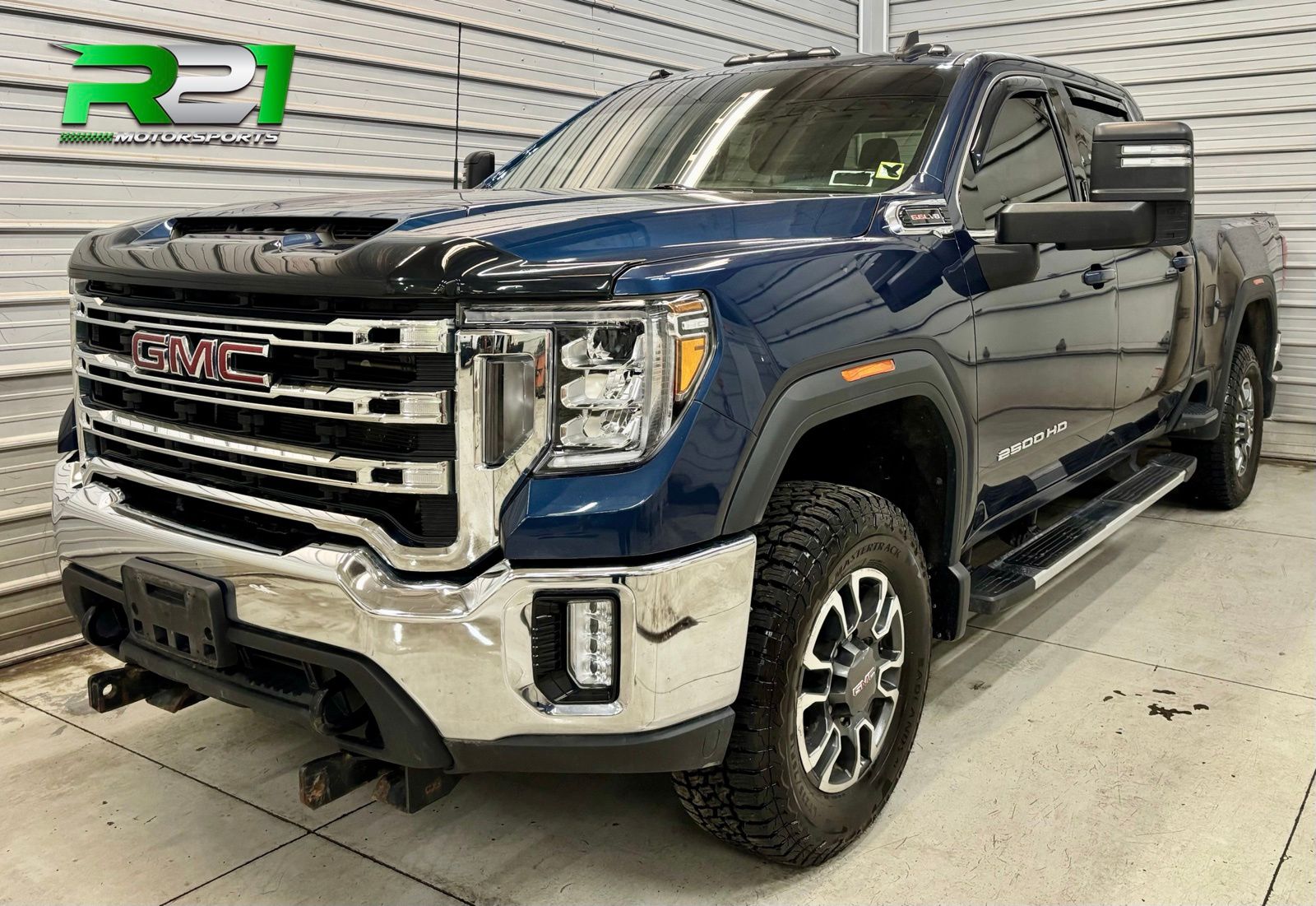 Pacific Blue Metallic 2021 GMC Sierra 2500HD Pickup Truck Four-Wheel Drive 6-Speed Automatic