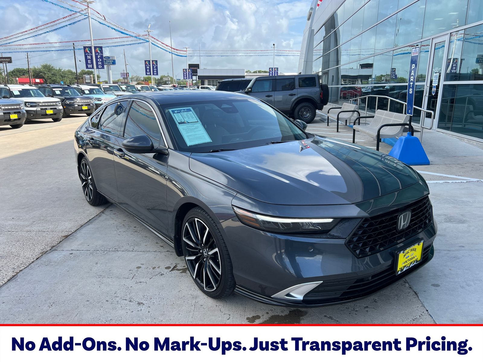 Urban Gray Pearl 2023 Honda Accord Hybrid Sedan Front-Wheel Drive Continuously Variable Transmission