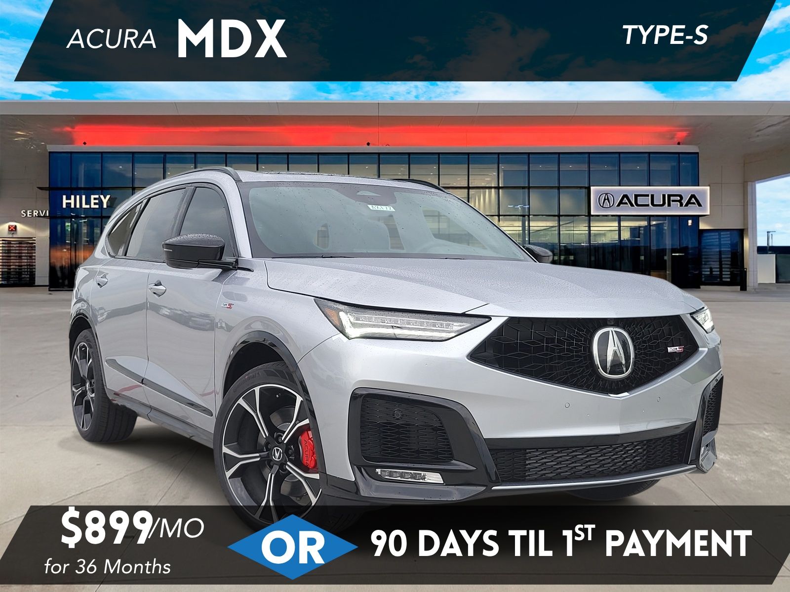 Solar Silver Metallic 2026 Acura MDX SUV / Crossover All-Wheel Drive Automatic
