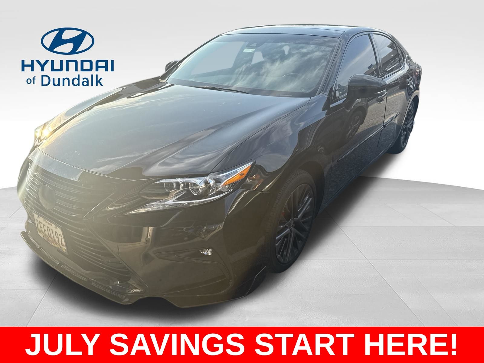 Black (Obsidian) 2017 Lexus ES Sedan Front-Wheel Drive 6-Speed Automatic