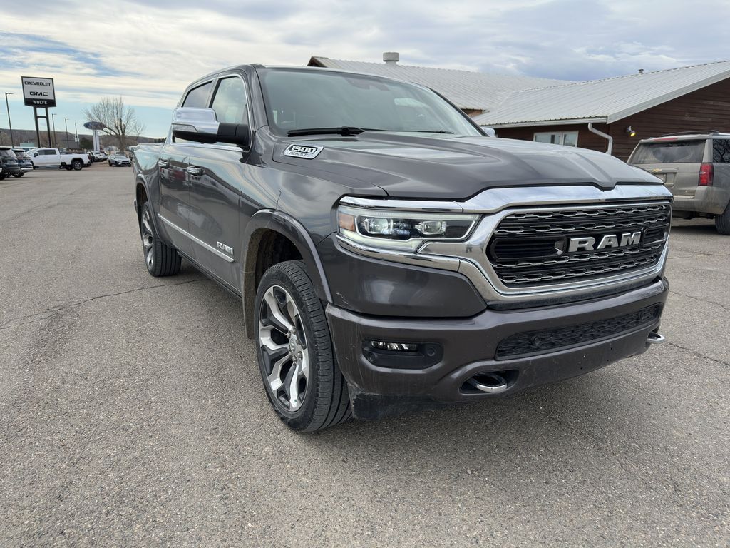 Gray (Granite Crystal Metallic Clearcoat) 2022 RAM 1500 Limited Crew Cab 4WD Pickup Truck Four-Wheel Drive 8-Speed Automatic