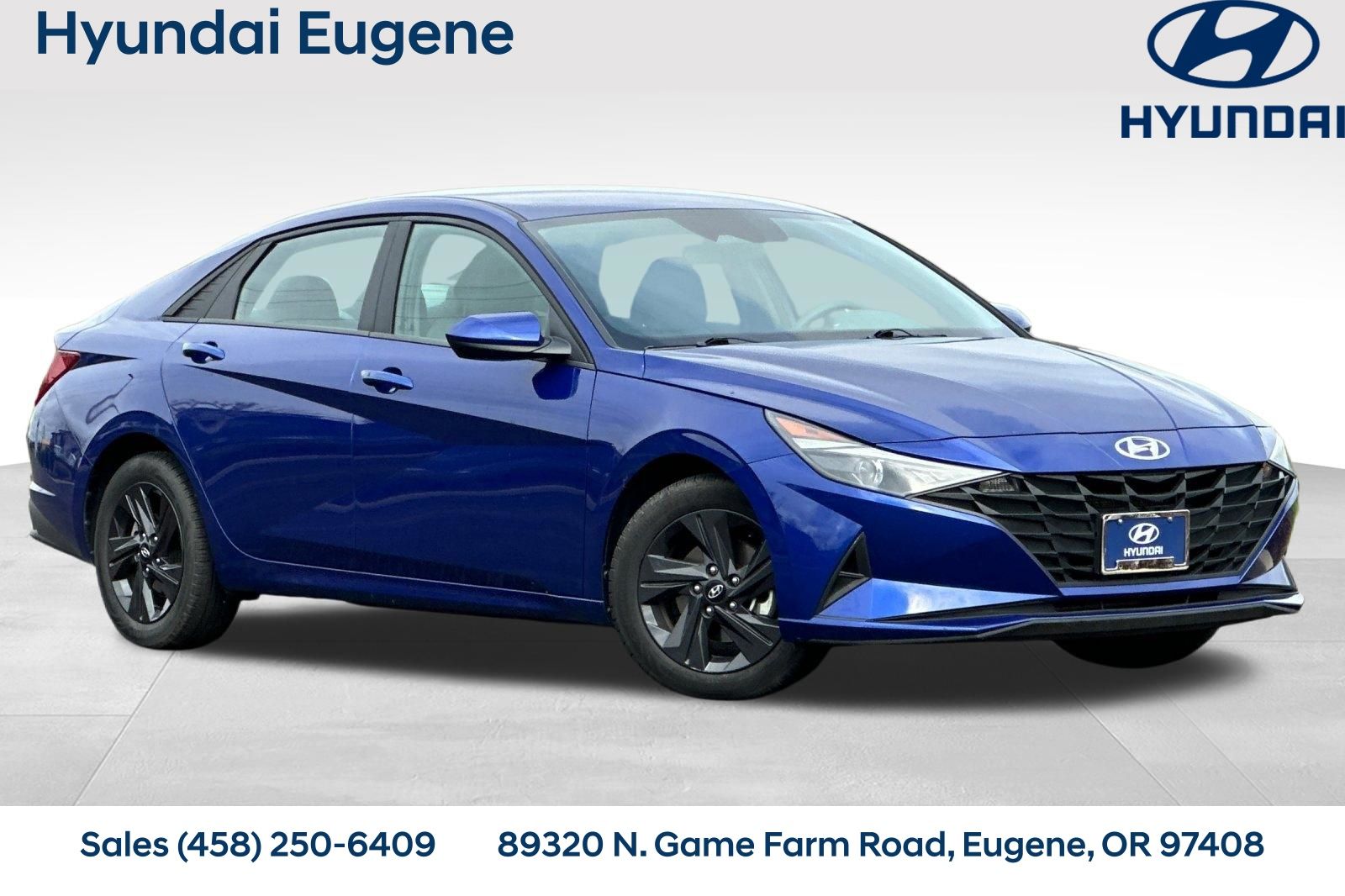 Intense Blue 2023 Hyundai Elantra Sedan Front-Wheel Drive Continuously Variable Transmission