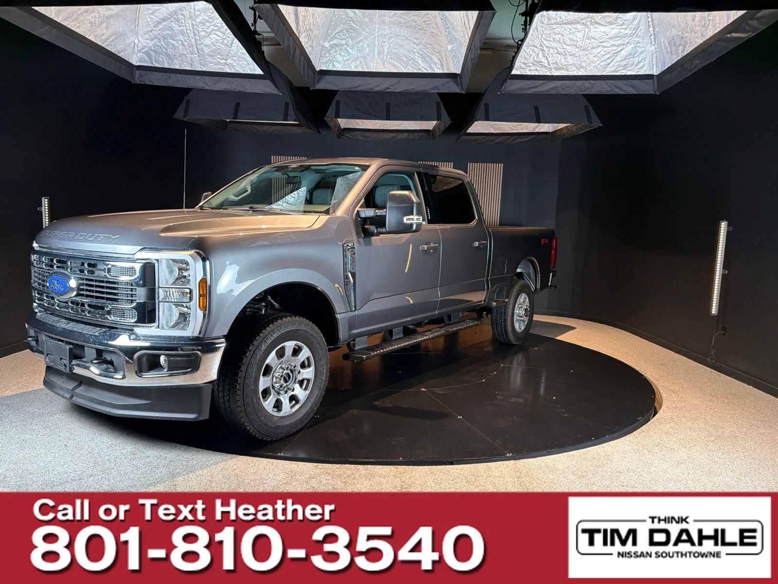 Gray Metallic 2024 Ford F-250 Super Duty Pickup Truck Four-Wheel Drive Automatic