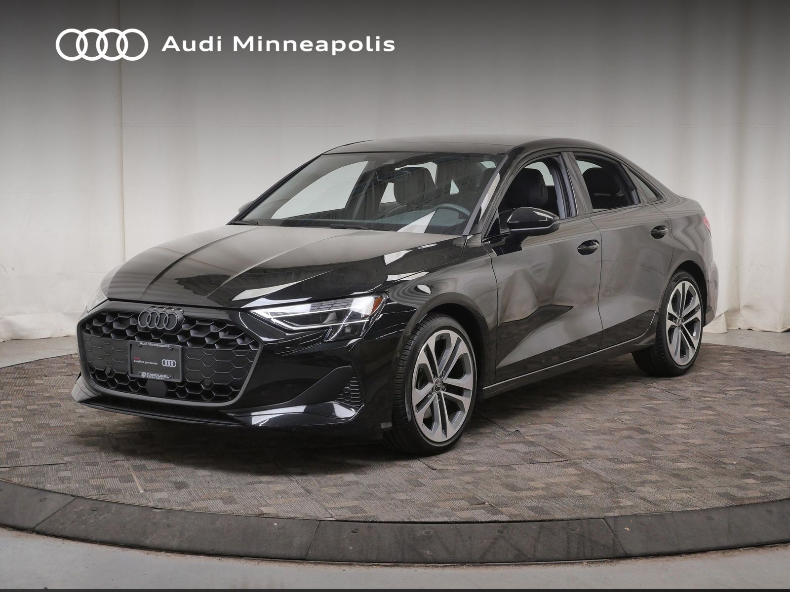 Black Metallic 2025 Audi A3 quattro Premium 40 TFSI Sedan All-Wheel Drive 7-Speed Automatic