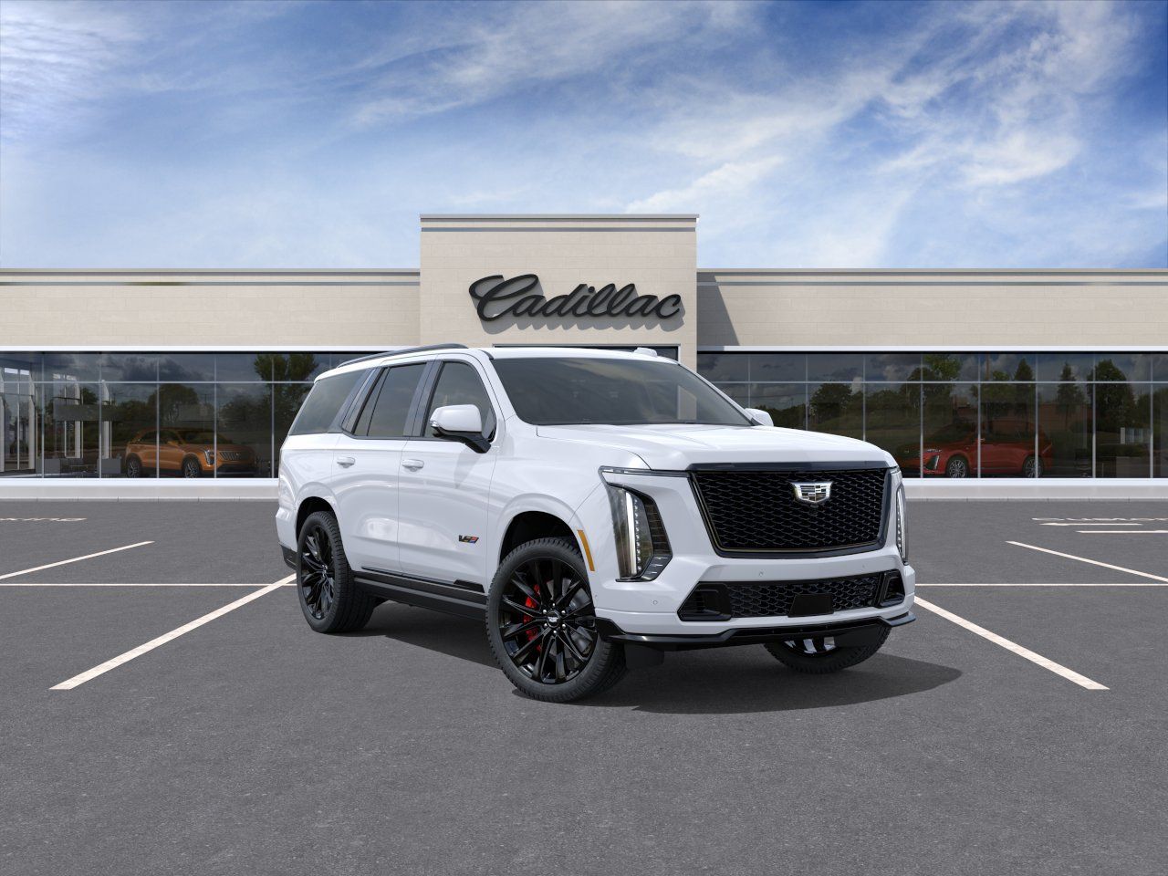 Vibrant White Tricoat 2026 Cadillac Escalade-V SUV / Crossover All-Wheel Drive 