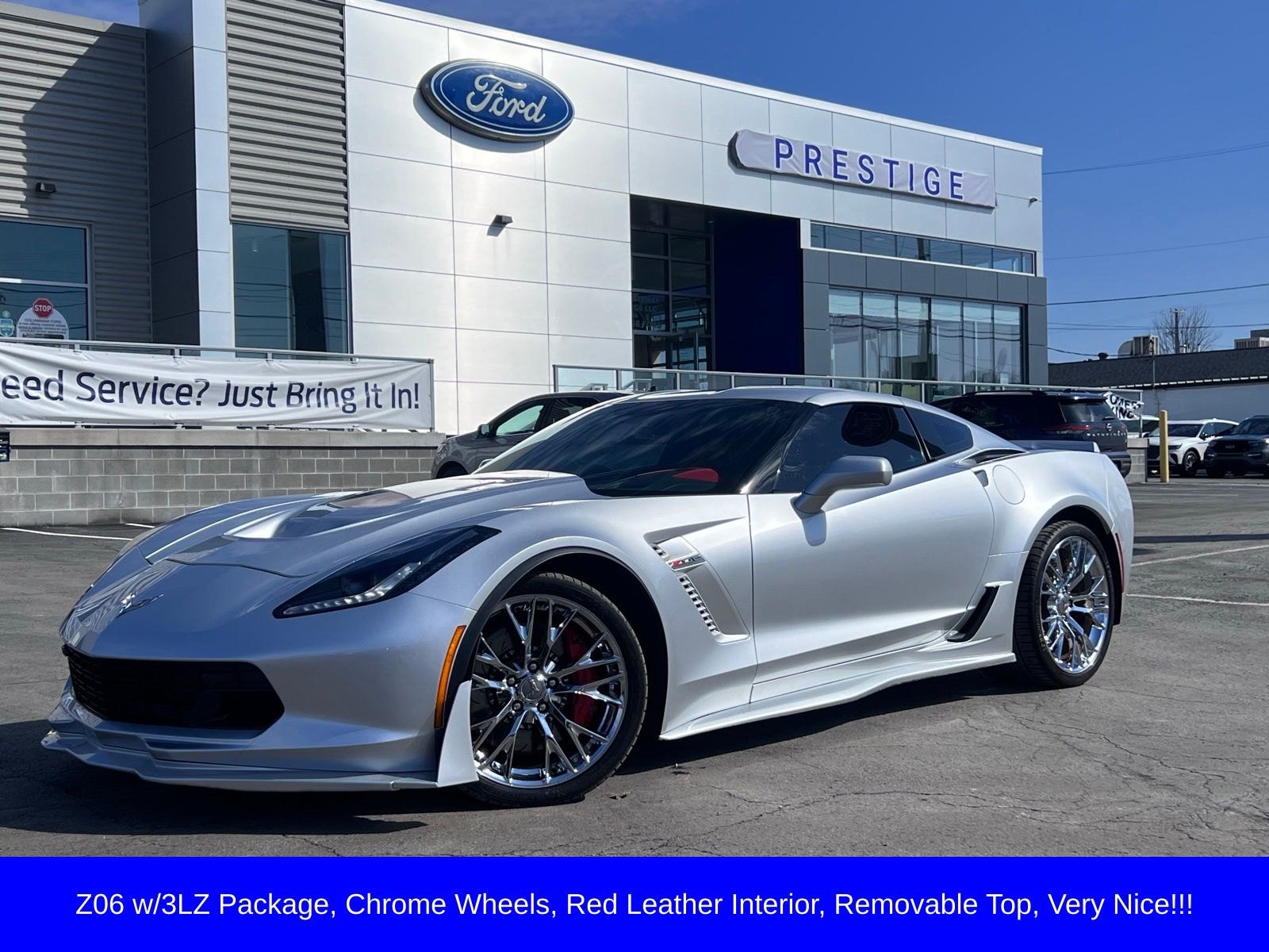 Blade Silver Metallic 2016 Chevrolet Corvette Z06 3LZ Coupe RWD Coupe Rear-Wheel Drive 8-Speed Automatic